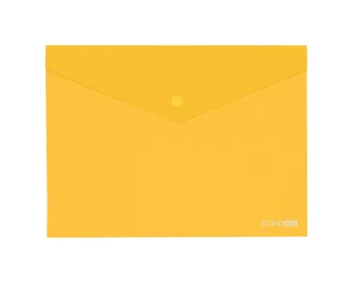 Папка - конверт Economix В5 180 мкм прозора, фактура глянець, жовта (E31302-05)