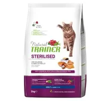 Сухой корм для кошек Trainer Natural Super Premium Adult Sterilised с лососем 3 кг (8059149029849)