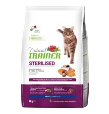 Сухой корм для кошек Trainer Natural Super Premium Adult Sterilised с лососем 3 кг (8059149029849)