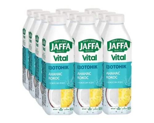 Напій Jaffa соковмісний Vital Isotonic Кокос і Ананас з кокосовою водою 500 мл (4820192260466)