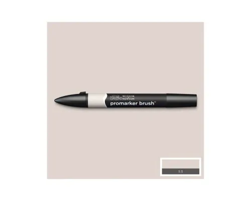 Маркер Winsor&Newton двосторонній Brushmarker, (WG01) Сірий теплий 1 (884955043035)