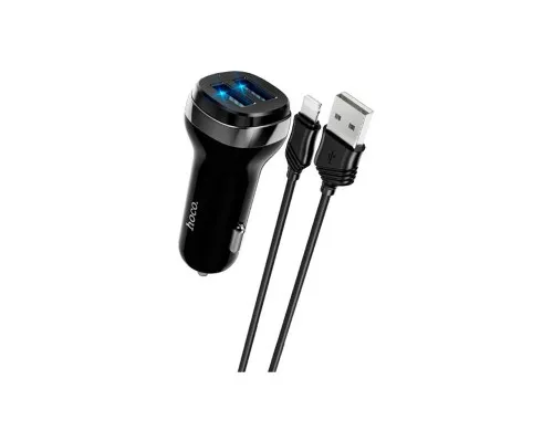 Зарядний пристрій HOCO Z40 charger set (iP) 2xUSB Black (6931474739674)