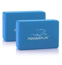 Блок для йоги PowerPlay Yoga Brick EVA 2 шт Сині (PP_4006_Blue_2in)