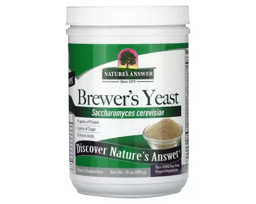 Витаминно-минеральный комплекс Nature's Answer Пивные дрожжи, Brewer's Yeast, 454 гр (NTA-16540)