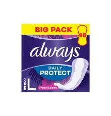 Щоденні прокладки Always Daily Protect Long Свіжий аромат 48 шт. (8700216461702)