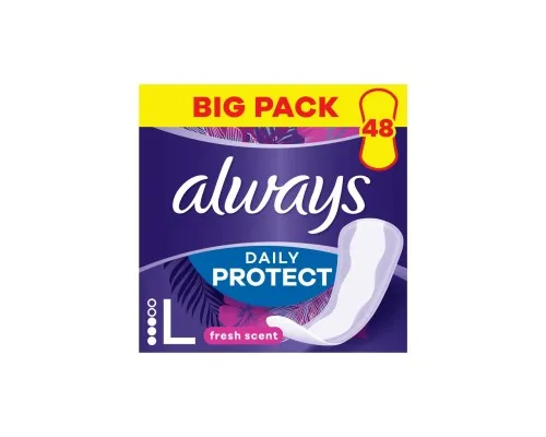 Щоденні прокладки Always Daily Protect Long Свіжий аромат 48 шт. (8700216461702)