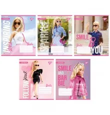 Зошит Yes Barbie 12 аркушів коса лінія (767208)