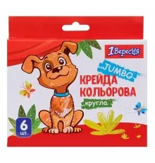 Крейда Yes кольорова Zoo Land 6 шт JUMBO (400440)