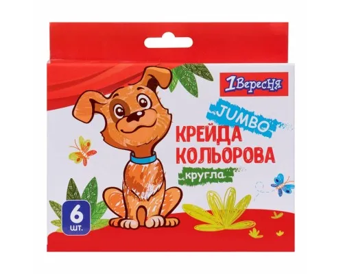 Крейда Yes кольорова Zoo Land 6 шт JUMBO (400440)