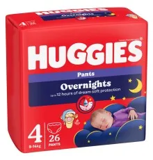 Подгузники Huggies Overnights Pants Трусики 4 9-14 кг 26 шт. (5029053581088)