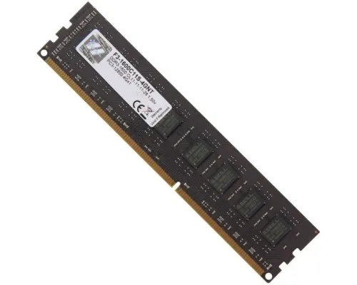 Модуль памяті для компютера DDR3 4GB 1600 MHz G.Skill (F3-1600C11S-4GNT)