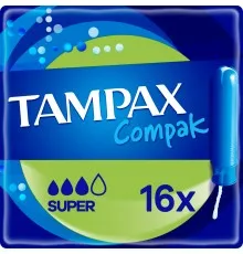 Тампоны Tampax Compak Super с апликатором 16 шт. (4015400219712/4015400219743)