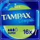 Тампони Tampax Compak Super з аплікатором 16 шт. (4015400219712/4015400219743)