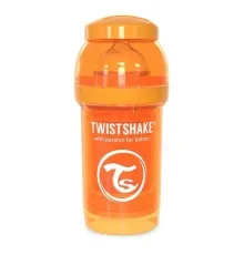 Пляшечка для годування Twistshake антиколькова 180 мл, помаранчева (24848)
