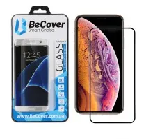 Стекло защитное BeCover Apple iPhone XS Max Black (702623)