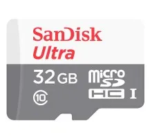 Карта пам'яті SanDisk 32GB microSD class 10 Ultra Light (SDSQUNR-032G-GN3MN)