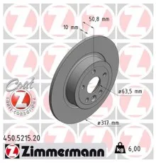 Тормозной диск ZIMMERMANN 450.5215.20