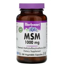 Вітамінно-мінеральний комплекс Bluebonnet Nutrition МСМ 1000 мг, MSM, 120 вегетаріанських капсул (BLB0960)