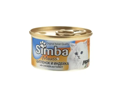Консервы для кошек Simba Cat Wet курица и индейка 85 г (8009470009447)
