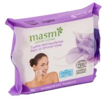 Вологі серветки Masmi Organic для зняття макіяжу 20 шт. (8432984001070)