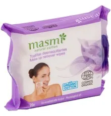 Влажные салфетки Masmi Organic для снятия макияжа 20 шт. (8432984001070)