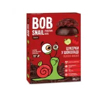 Цукерка Bob Snail Равлик Боб яблучно-вишневі в чорному шоколаді 60 г (4820219341338)