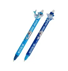 Ручка шариковая Kite автоматическая Shark, синяя (K22-393)
