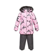 Комплект верхней одежды Huppa BELINDA 1 45090130 cветло-розовый с принтом/серый 80 (4741468977331)
