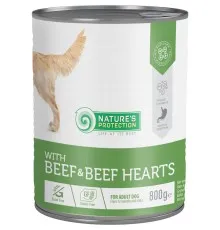 Консерви для собак Nature's Protection with Beef&Beef Hearts 800 г (KIK45603)