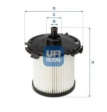 Фільтр паливний UFI 26.074.00