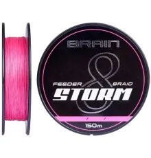 Шнур Brain fishing Storm 8X 150m 0.16mm 25lb/11.1kg Pink (1858.51.91)