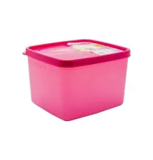 Харчовий контейнер Irak Plastik Alaska квадратний 1,2 л рожевий (5508)