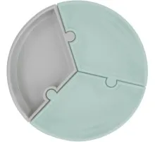 Тарілка дитяча MinikOiOi Puzzle секційна - River Green / Powder Grey (101050055)