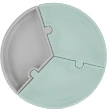 Тарелка детская MinikOiOi Puzzle секционная - River Green / Powder Grey (101050055)