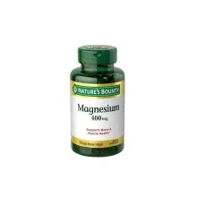 Минералы Nature's Bounty Магний, 400 мг, Magnesium, 75 гелевых капсул (NRT59408)