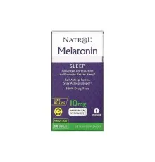 Аминокислота Natrol Мелатонин с замедленным высвобождением, 10 мг, Melatonin, Time (NTL-07279)