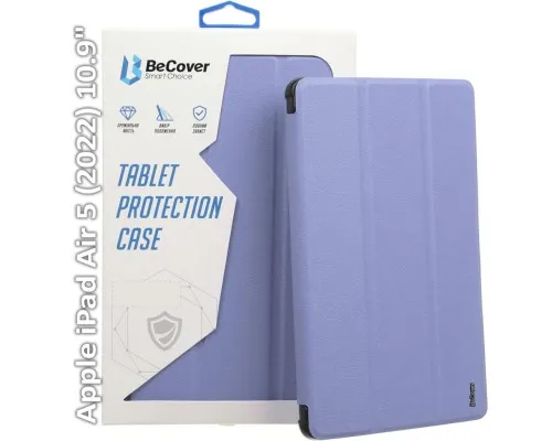 Чехол для планшета BeCover Tri Fold Hard Apple iPad Air (4/5) 2020/2022 10.9" Purple (709665) (709665)