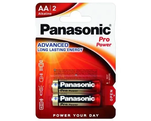 Батарейка Panasonic AA PRO POWER * 2 (LR6XEG/2BPR / LR6XEG/2BPU)
