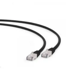 Патч-корд 0.5м S/FTP Cat 6A CU LSZH black Cablexpert (PP6A-LSZHCU-BK-0.5M)