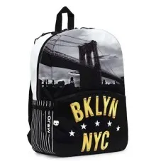 Рюкзак школьный Mojo Бруклин Нью Йорк Черно-белый (KZ9984026)