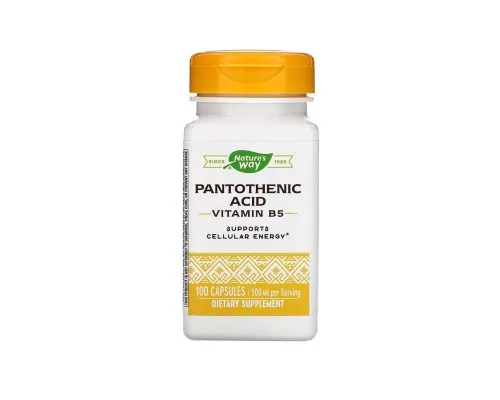 Вітамін Natures Way ¶Пантотенова кислота, Pantothenic Acid, 250 мг, 100 капсул (NWY-40491)