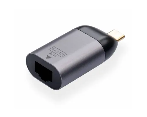 Перехідник Type-C Male to RJ45 Lan 1 Gbps compact Vinga (VCPATCLGBC)