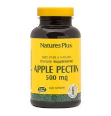 Трави Natures Plus Яблучний Пектин, Nature's Plus, 500 мг, 180 Таблеток (NAP-04500)