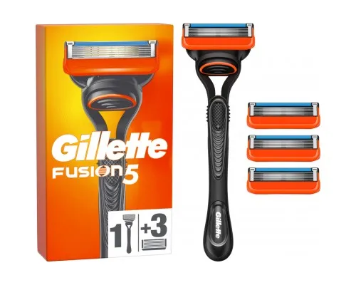 Бритва Gillette Fusion5 з 4 змінними картриджами (7702018556274/7702018610266)