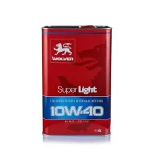 Моторное масло Wolver Super Light 10W-40, 4л (4260360940033)