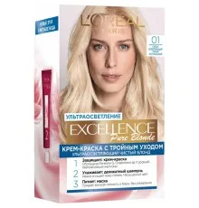 Краска для волос L'Oreal Paris Excellence 01 Супер-осветляющий русый натуральный (3600523781140)