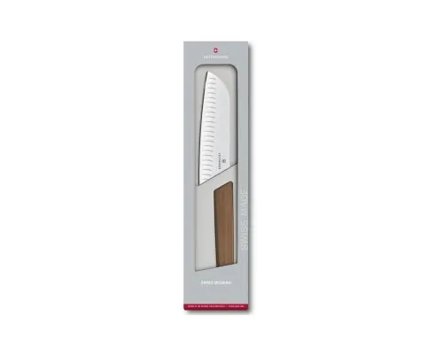 Кухонний ніж Victorinox Swiss Modern Santoku 17 см Wood (6.9050.17KG)