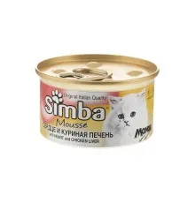 Консервы для кошек Simba Cat Wet куриные сердечки и ливер 85 г (8009470009461)