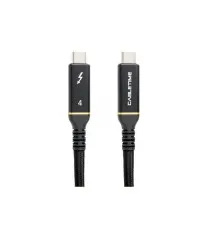 Дата кабель USB-C 4 to USB-C 1.0m 40Gbps, 100W, 20V/ 5A, 4K/ 60HZ PowerPlant (CA913299)