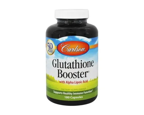 Амінокислота Carlson Підсилювач Глутатіону, Glutathione Booster, 180 капсул (CAR-04852)